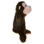 Małpka - puchata pacynka na rękę dziecka lub dorosłego (92928)