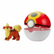 Pokemon - figurka+kula - Clip'n'go - 37940 Growlithe + Repeat Ball
