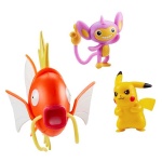 Pokemon - komplet 3 figurek - Magikarp, Aipom i Pikachu (95146)