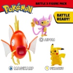 Pokemon - komplet 3 figurek - Magikarp, Aipom i Pikachu (95146)