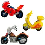 Ricky Zoom - zestaw 3 motocykli: mechanik Maxwell, Ricky i Scootio (T20042)