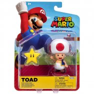 Super Mario: Figurka grzybek Toad i złota gwiazdka (40826)