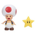 Super Mario: Figurka grzybek Toad i złota gwiazdka (40826)