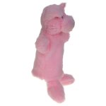 Świnka, różowy prosiaczek - puchata pacynka na rękę dziecka lub dorosłego (92928)