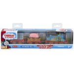 Tomek i Przyjaciele Naprzód Lokomotywy!: Thomas & Friends Motorized: kolejka Tomek z napędem - lokomotywa + dwa wagony (HHN48)