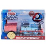 Tomek i Przyjaciele: Thomas & Friends Motorized: kolejka Tomek z napędem - lokomotywa + wagon (GLJ24) Celebration Thomas