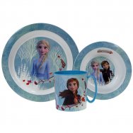 Zestaw naczyń dla dzieci (microwaveable plastic) - Frozen II Karaina : Lodu II (22237)