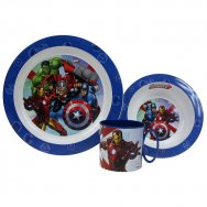 Zestaw naczyń dla dzieci (microwaveable plastic) - Avengers (5774)