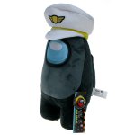 Among Us - Maskotka crewmate czarny 30cm (50716)