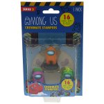 Among Us: zestaw figurki-stempelki z gry - 3-pak - zestaw D