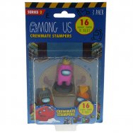 Among Us: zestaw figurki-stempelki z gry - 3-pak - zestaw E