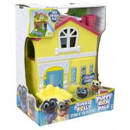 Bingo i Rolly w akcji! - Stow n' go Playset: domek mopsiaków oraz figurki Bingo i Rolly