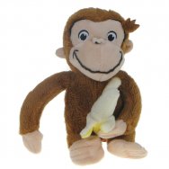 Ciekawski George: maskotka małpka George z bananem 20/16cm (760020415)