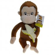 Ciekawski George: maskotka małpka George z bananem 28/22cm (760021314)