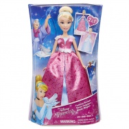 Disney Księżniczki - lalka Kopciuszek w magicznej sukience 2w1 C0544