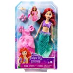 Disney Princess Księżniczki: lalka Arielka 2w1: Księżniczka i Syrenka (HMG49)