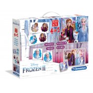 EduKit 4w1: Puzzle, kostki, domino, memo: Kraina Lodu II (Frozen II) (18059)