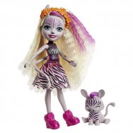 Enchantimals - lalka Zadie Zebra i zwierzątko zebra Ref (GTM27)