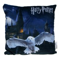 Harry Potter - miękka welurowa poduszka (036599) Hedwiga i Hogwart