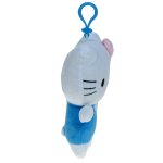 Hello Kitty - maskotka kotka Kitty z breloczkiem 18cm (niebieska) (085517)