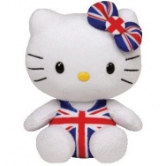 Hello Kitty (TY) - Kitty brytyjska 16cm