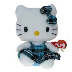 Hello Kitty (TY) - Niebieska Szkocka Krata 15cm