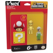 K'Nex Knex - Super Mario Bros. 2 - trzypak figurek - Ognisty Luigi i złoty Mario + niespodzianka