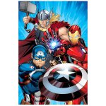Koc pluszowy Avengers (033814) Thor, Kapitan Ameryka i Iron Man