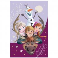 Koc pluszowy Frozen II : Kraina Lodu II - Anna, Elsa, Kristof, Sven i Olaf (033807)