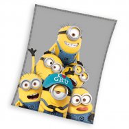 Koc pluszowy Minionki 4 "Gru i Minionki: pod przykrywką" (045270) 150cm x 200cm