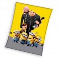 Koc pluszowy Minionki 4 "Gru i Minionki: pod przykrywką" (045287) 130cm x 160cm