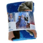 Koc polarowy Frozen II : Kraina Lodu II - Anna, Elsa, Kristof, Sven i Olaf (006331) 130cm x 170cm