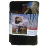 Koc polarowy Frozen II : Kraina Lodu II - Anna, Elsa, Kristof, Sven i Olaf (006324) 130cm x 170cm