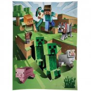 Koc polarowy Minecraft: 130cm x 170cm (049948)