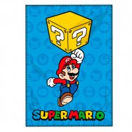 Koc polarowy: Super Mario: Mario i blok ze znakiem zapytania (314929) 100x140cm