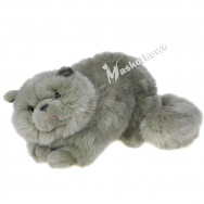 Maskotka Kot Perski leżący szary 30cm 14836