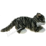 Maskotka Kot pręgowany leżący szary 45cm 82002