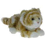 Maskotka Kotek leżący brązowy 30cm z dźwiękiem (71269)