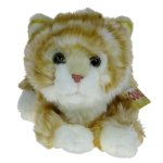 Maskotka Kotek leżący brązowy 30cm z dźwiękiem (71269)