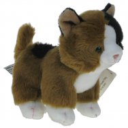 Maskotka Kotek mini stojący łaciaty 13/17cm (90656) eco-friendly