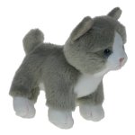 Maskotka Kotek mini stojący szary 13/17cm (90656) eco-friendly
