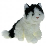 Maskotka Kotek siedzący biało-czarny 22cm (30115)
