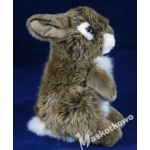 Maskotka Królik 20cm 13723 ciemnobrązowy