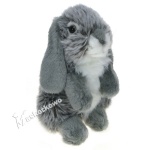 Maskotka Królik miniaturka 18cm 81104 szary