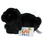 Maskotka Królik miniaturka 20cm (92476) czarny eco-friendly