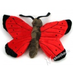 Maskotka Motyl czerwony 17cm 69426