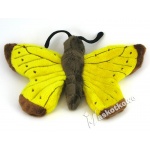 Maskotka Motyl żółty 17cm 69426