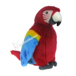 Maskotka Papuga Ara żółtoskrzydła 27cm 89650 (czerwona)