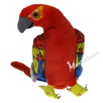 Maskotka Papuga Ara żółtoskrzydła 25cm 37852 (czerwona)