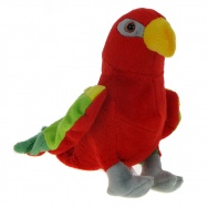 Maskotka Papuga czerwona 18cm (69260)